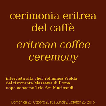 cerimonia eritrea del caffè - eritrean coffee ceremony 